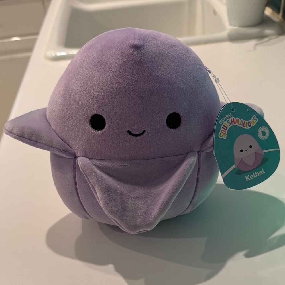 Squishmallows Kelbel Plush Toy - Lavender 8 inches Tall MWT